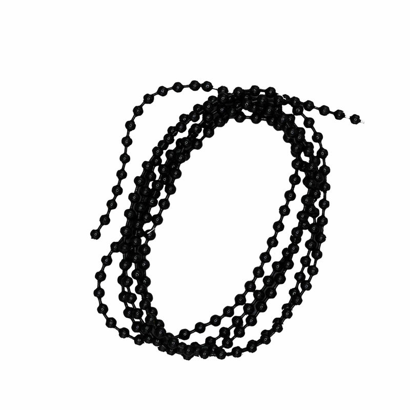 Load image into Gallery viewer, Black bead chain necklace with multiple strands
