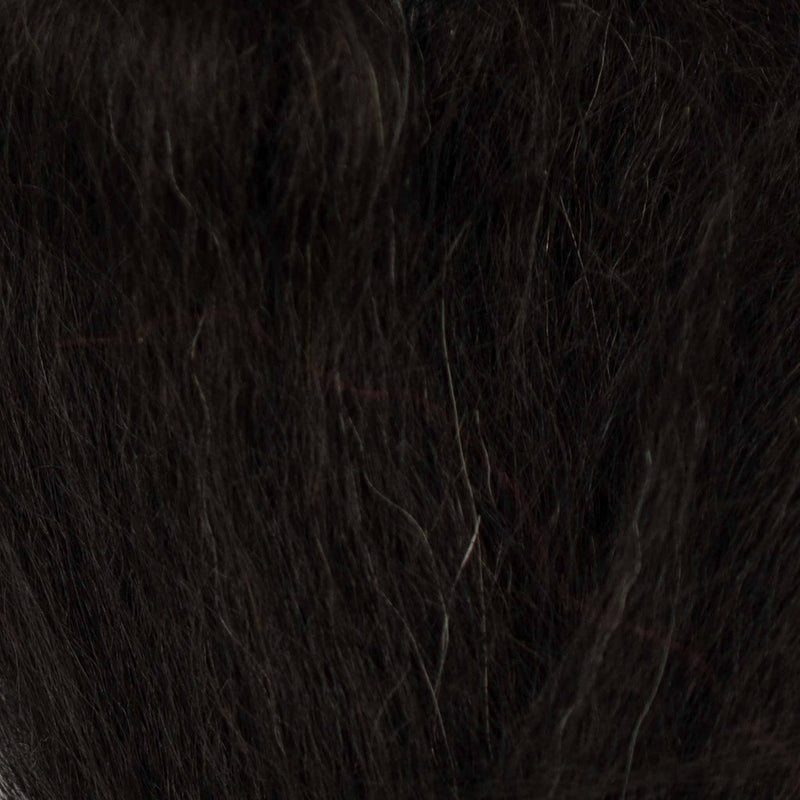 Load image into Gallery viewer, Short yak hair tuft, dark black, dense soft strands
