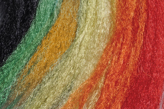Betts Z-Lon multi-color fibers in white, green, yellow, and red