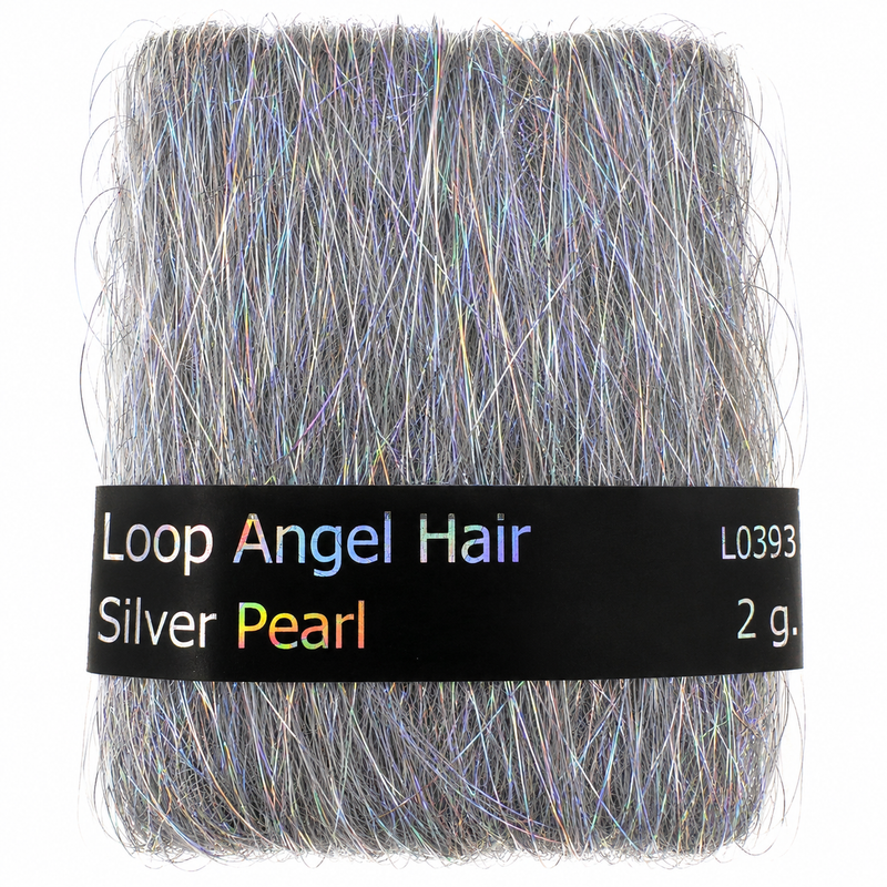 Load image into Gallery viewer, Loop angel hair bundle with silver strands and blue highlights, Silver Pearl, 2 g
