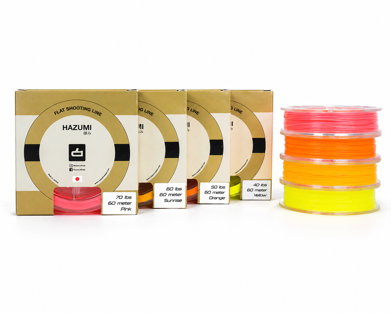 Load image into Gallery viewer, Assorted flat shooting line spools and boxes, 40–60 lb
