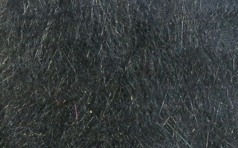 Load image into Gallery viewer, Dubbing fibers in dark charcoal gray, fine and fluffy
