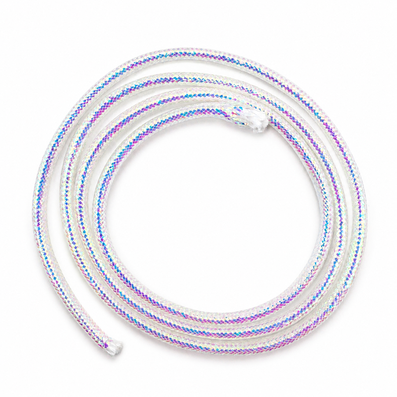 Load image into Gallery viewer, Flashabou Minnow Body lure material, pearl iridescent braided strands with clips
