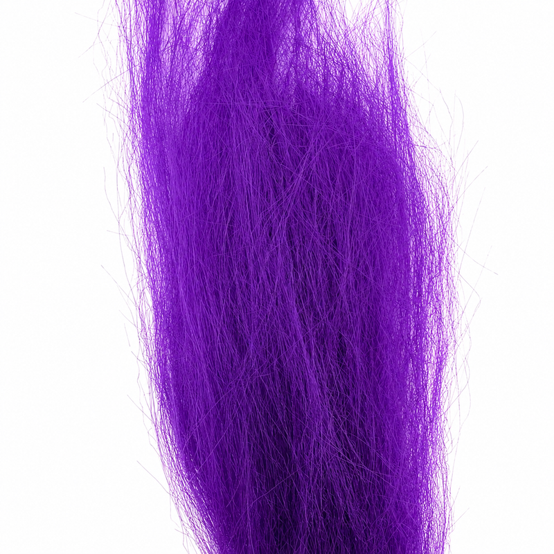 Load image into Gallery viewer, Purple crinkle-fiber hair streamer, dense loose strands with wispy finish
