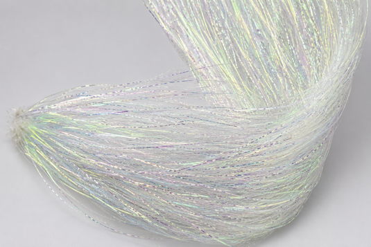 Hedron PolarFlash yarn in iridescent pearl with fine strands