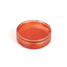 Fishpond Shallow Fly Puck, orange translucent puck in closed position