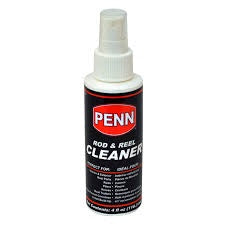 Penn rod and reel cleaner bottle with white spray cap