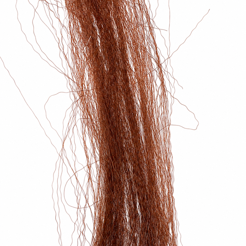 Load image into Gallery viewer, Brown fly-fishing hair strands, close-up view
