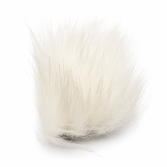 DARMOR polar bear fur tuft, Natural White
