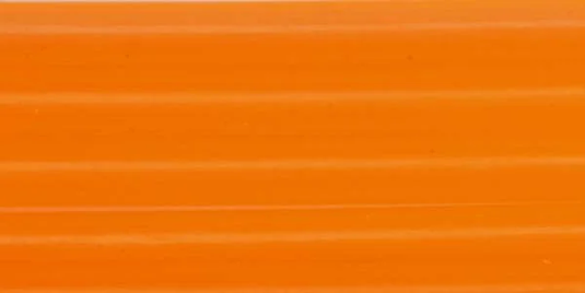 Orange cylindrical fishing lure tube