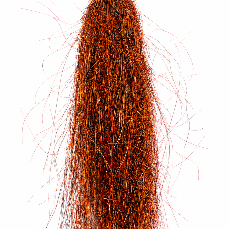 Load image into Gallery viewer, Angel hair fiber in dark brown, wispy looped fringe bundle
