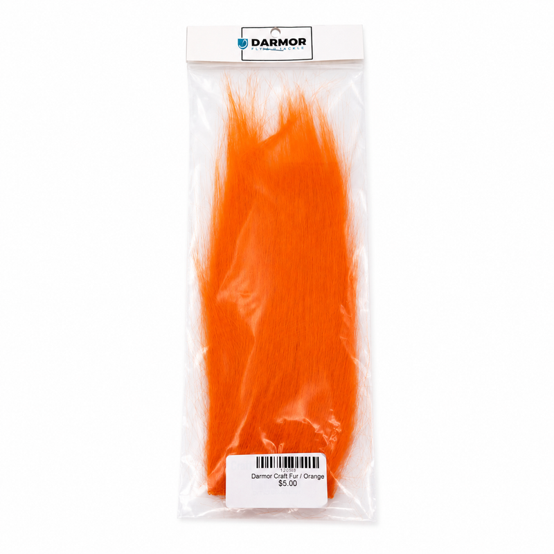 Load image into Gallery viewer, Craft fur bundle in clear bag, orange strands
