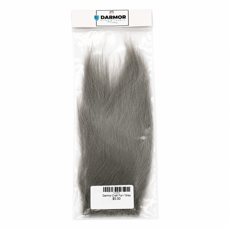 Load image into Gallery viewer, Craft fur bundle in clear bag, gray strands
