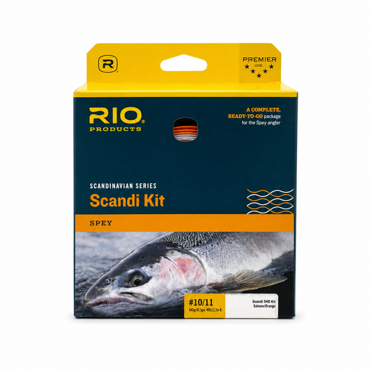 Fishing fly line kit in retail box, Scandi spey, 