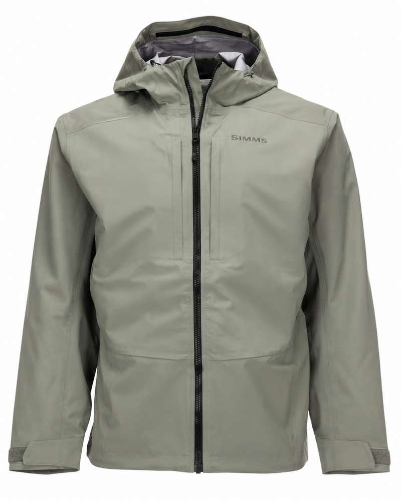 Load image into Gallery viewer, Simms men's Freestone jacket in Striker Grey, full-zip with hood and pockets
