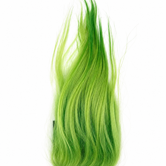 Goat fur hair bundle in light green