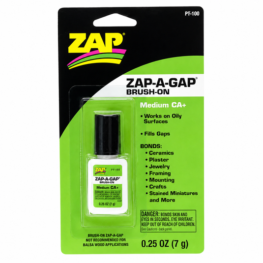 Brush-on adhesive pen, 0.25 oz, Medium CA+ in blister pack.