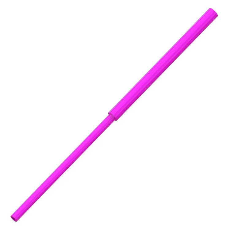 Load image into Gallery viewer, Fluorescent pink flexible fishing bait tube with open ends
