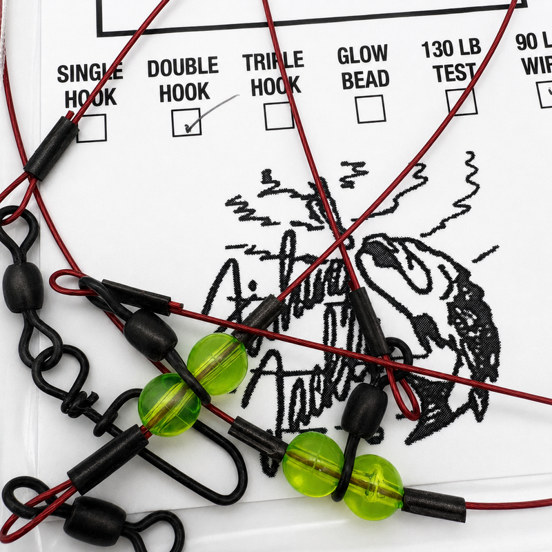 Load image into Gallery viewer, Striped Bass Rig Wire 90lbs
