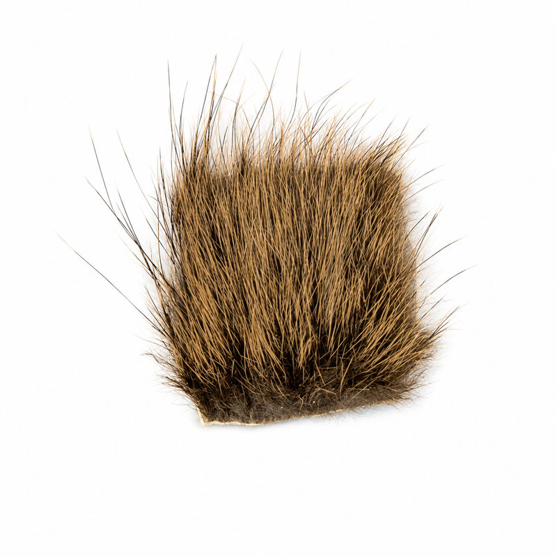 Load image into Gallery viewer, Brown nutria fur tuft with dense short, wiry strands
