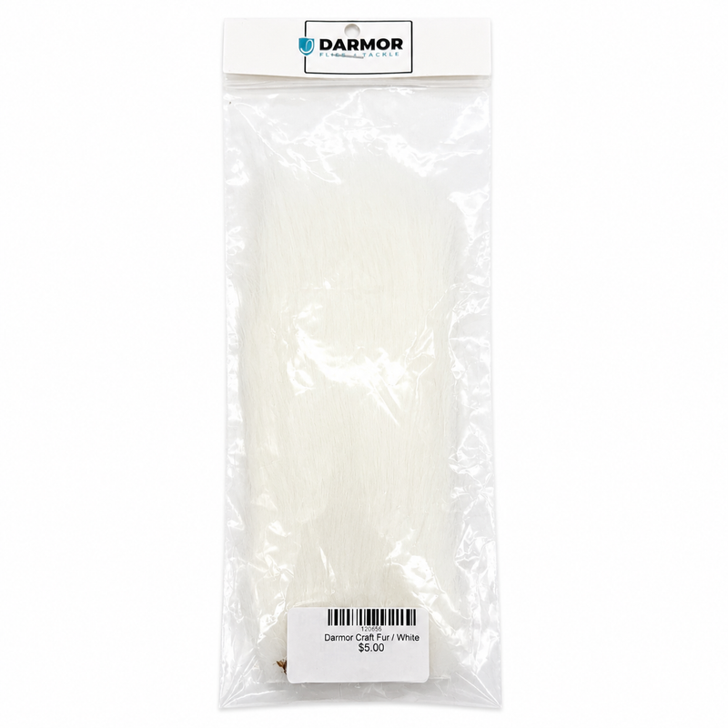 Load image into Gallery viewer, Craft fur, white, packaged bundle of fuzzy strands
