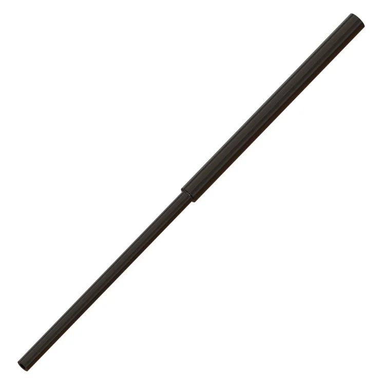 Load image into Gallery viewer, Black flexible fishing bait tube with open ends
