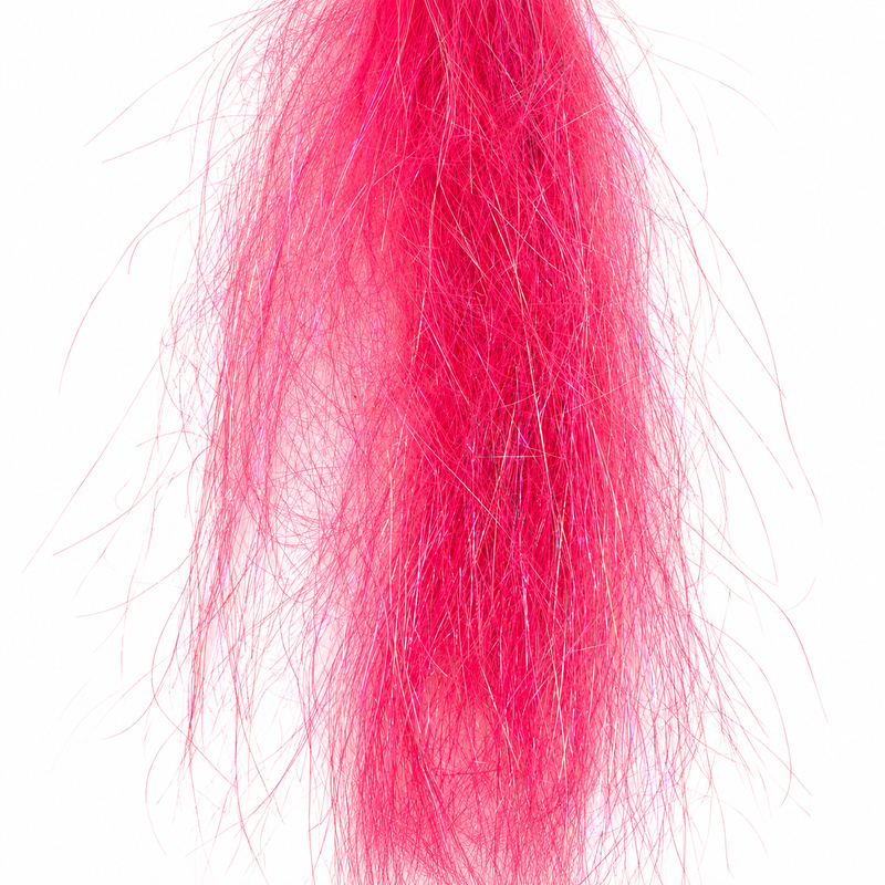 Load image into Gallery viewer, Angel hair fiber in vivid pink, wispy looped strand bundle
