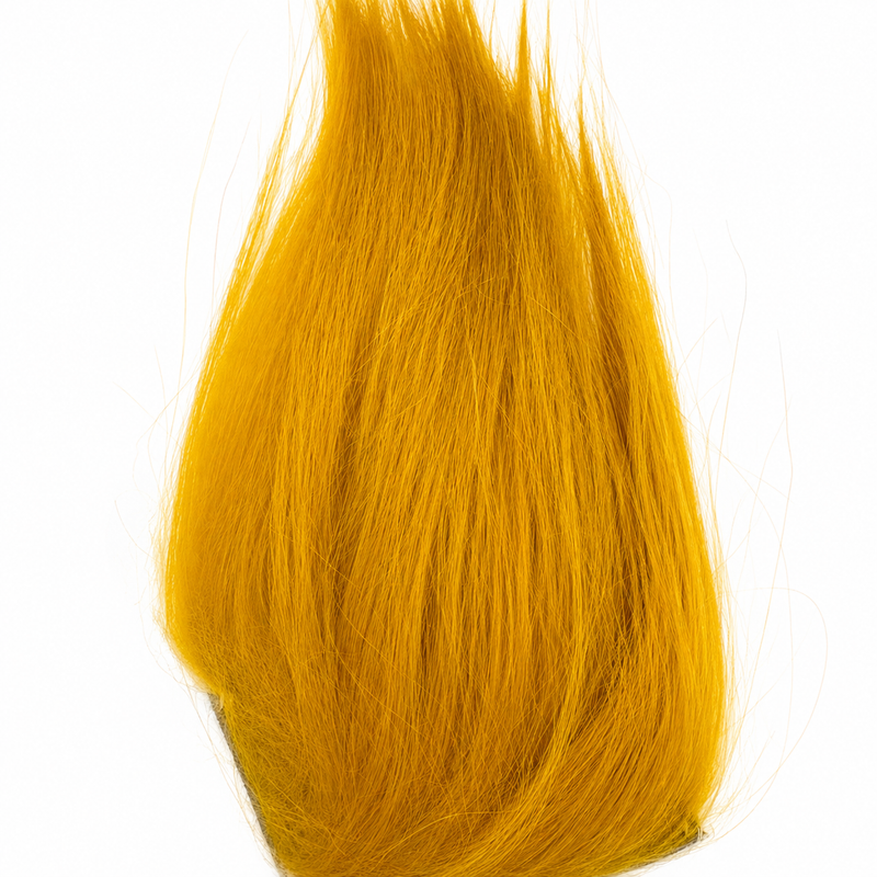 Load image into Gallery viewer, Goat fur hair bundle in golden yellow
