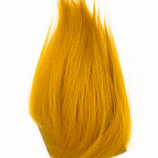Goat fur hair bundle in golden yellow