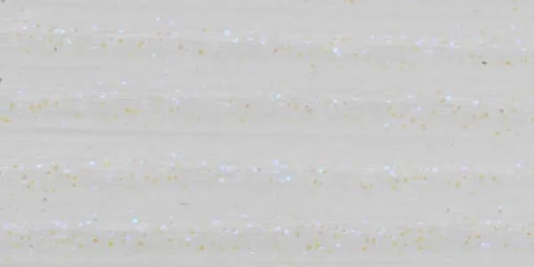 Load image into Gallery viewer, Fishing lure tube strands in white with subtle iridescent glitter speckles
