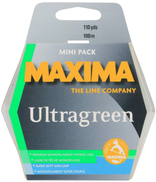 MAXIMA Ultragreen monofilament fishing line mini pack, dark blue and green label