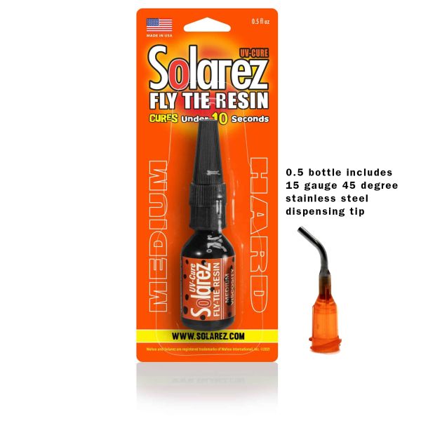 Load image into Gallery viewer, Orange UV cure resin package with dropper applicator and dispensing tip in blister
