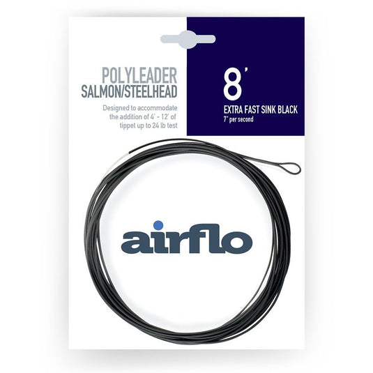 Polyleader fishing line, extra fast sink black, 8 ft