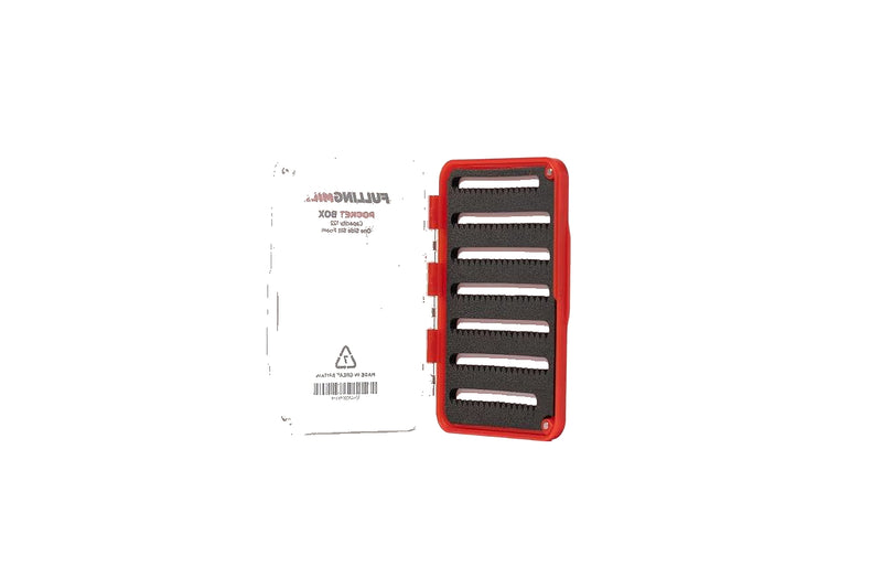Load image into Gallery viewer, Pocket box with red outer case and exposed ribbed slots
