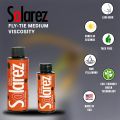 Orange and black UV cure resin medium bottles shown in a small product lineup