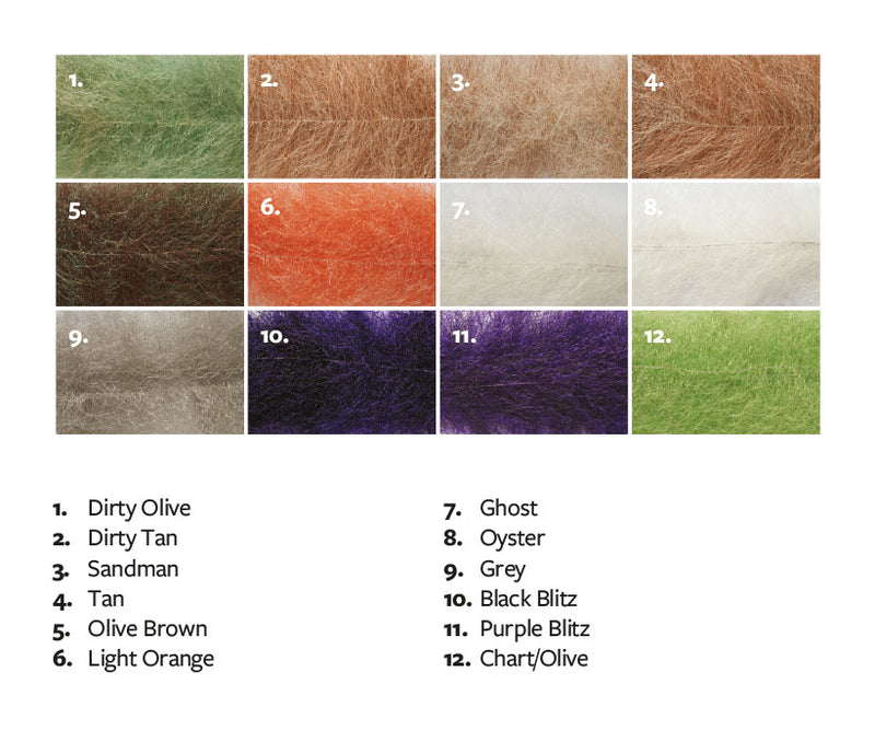 Load image into Gallery viewer, Salty flash brush color swatch card showing 12 shades
