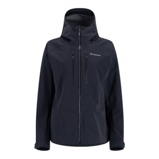 Women's hooded Freestone jacket, dark with full-length zipper and side pockets