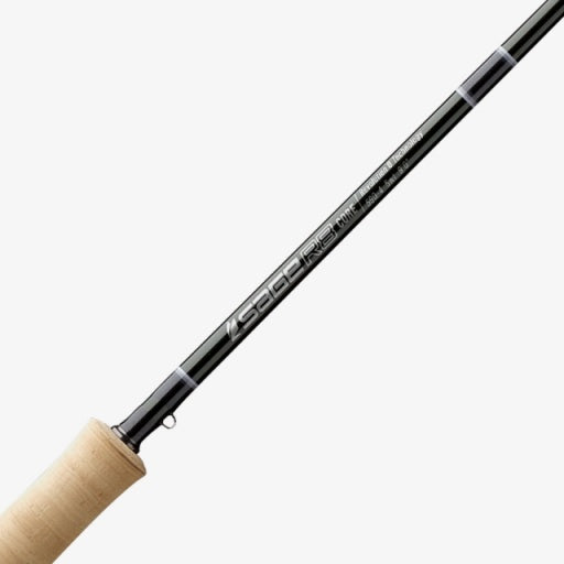 Load image into Gallery viewer, Fishing rod shaft with printed text and cork grip end
