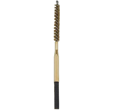 Dubbing brush with brass handle and wire bristles