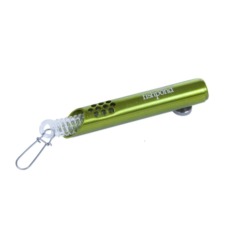 Load image into Gallery viewer, Lichen green 360 swivel retractor with retractable line and metal clip

