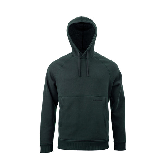 Loop Thermal Pro Hoodie, dark green pullover with hood, drawstring, front pouch pocket