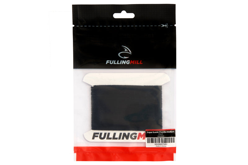 Load image into Gallery viewer, Medium chenille thread on card, dark charcoal black super suede
